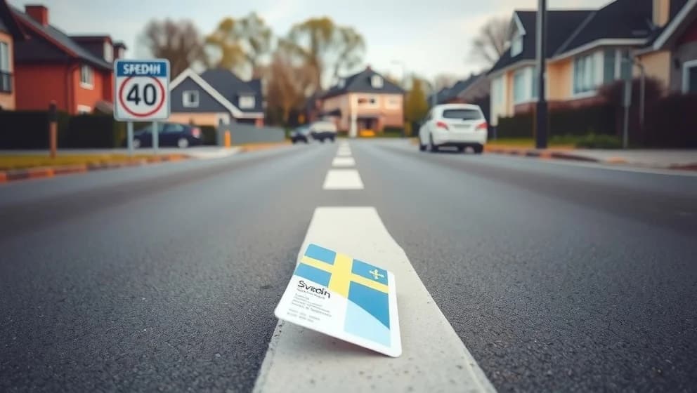 När blir man av med körkortet på 40-väg